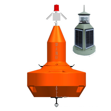 PE material marine Gps ais system light floating marker buoy